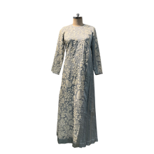 Load image into Gallery viewer, Graceful Grey Organza Long Dress