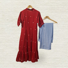 Load image into Gallery viewer, Red and Sky Blue pants