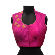 Load image into Gallery viewer, Pink Silk Blouse with Handwork