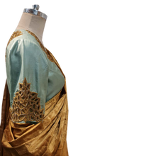 Load image into Gallery viewer, Tissue chanderi saree with cutwork blouse