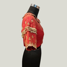 Load image into Gallery viewer, Red Khadi Silk Blouse