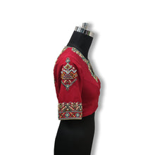 Load image into Gallery viewer, Pure Silk Blouse with Patola Pattern