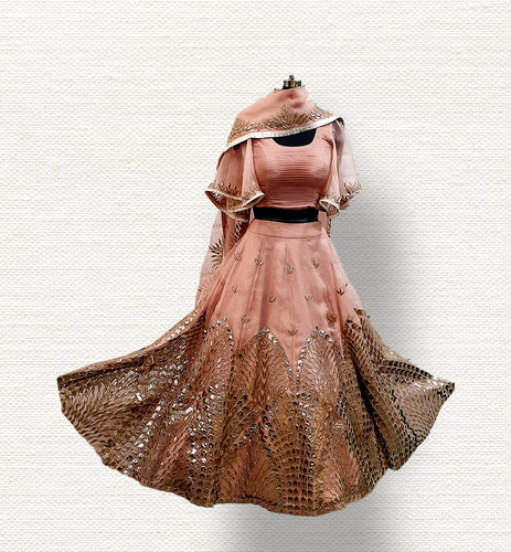 Organza Lehenga Jaipur sheesh mahal