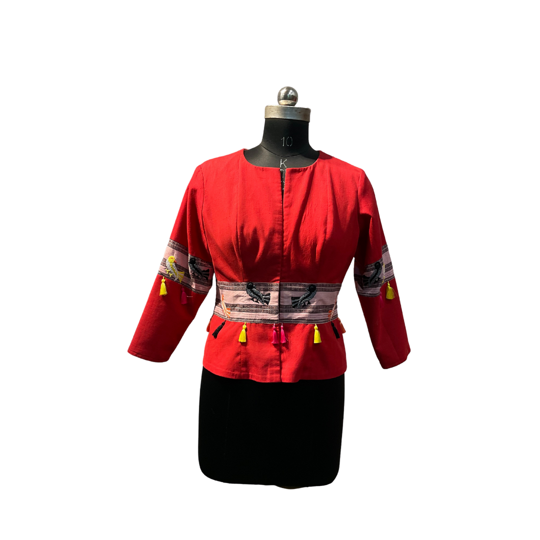 Red Kunbi Jacket for Women