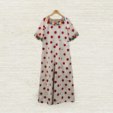 Load image into Gallery viewer, Double Ikat with polka dots
