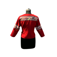 Load image into Gallery viewer, Red Kunbi Jacket for Women
