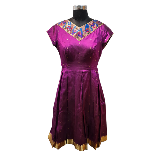 Indo-Western Pure Silk Frock