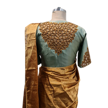 Load image into Gallery viewer, Tissue chanderi saree with cutwork blouse

