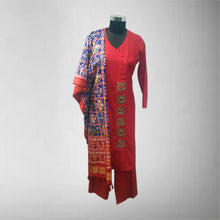 Load image into Gallery viewer, Cotton silk with patan patola chunni

