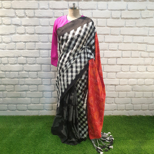 Pochampally Double Ikat saree