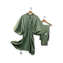 Load image into Gallery viewer, Kimono-style Cotton-Satin Co-ord Set
