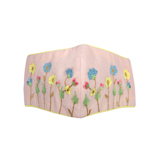 Mask - Flower Garden Pink