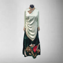Load image into Gallery viewer, Velvet maxi with zardosi
