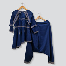 Load image into Gallery viewer, Dark Blue Cotton Corduroy Co-ord Set
