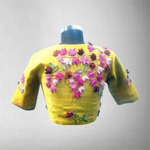 Load image into Gallery viewer, Tussar Silk Blouse with 3D work
