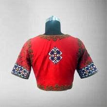 Load image into Gallery viewer, Pure Silk Blouse with Zardosi work
