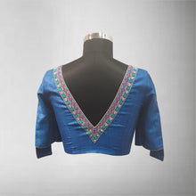 Load image into Gallery viewer, Madhubani Style Tussar Silk Blouse
