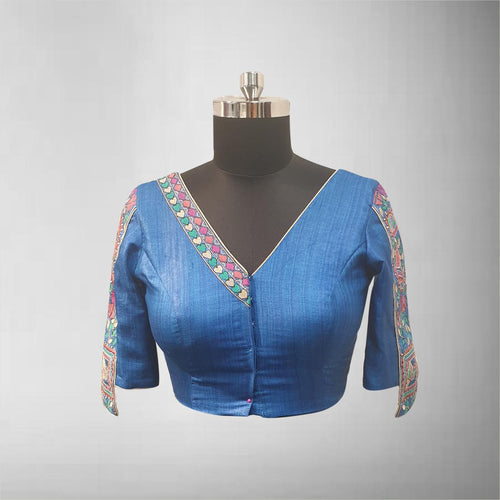 Designer Blouse In Tussar Silk