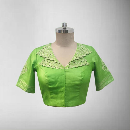 Designer Blouse In Tussar Silk