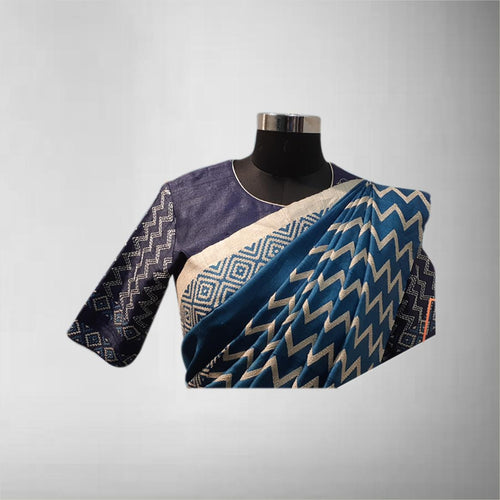 Designer Blouse In Tussar Silk