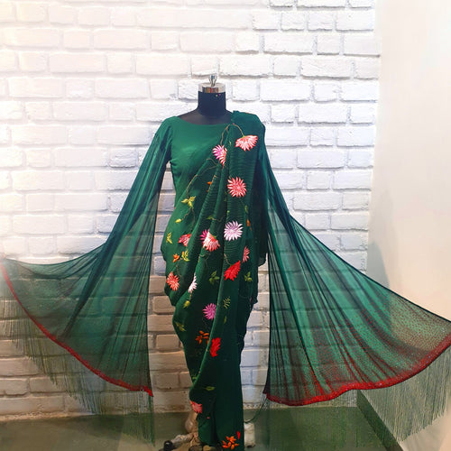 Crepe Saree