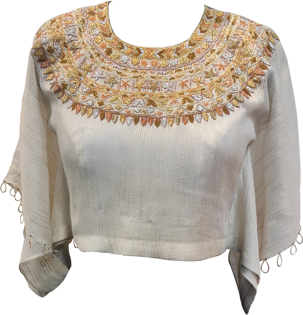 Egyptian Styled Blouse in Shimmer Georgette